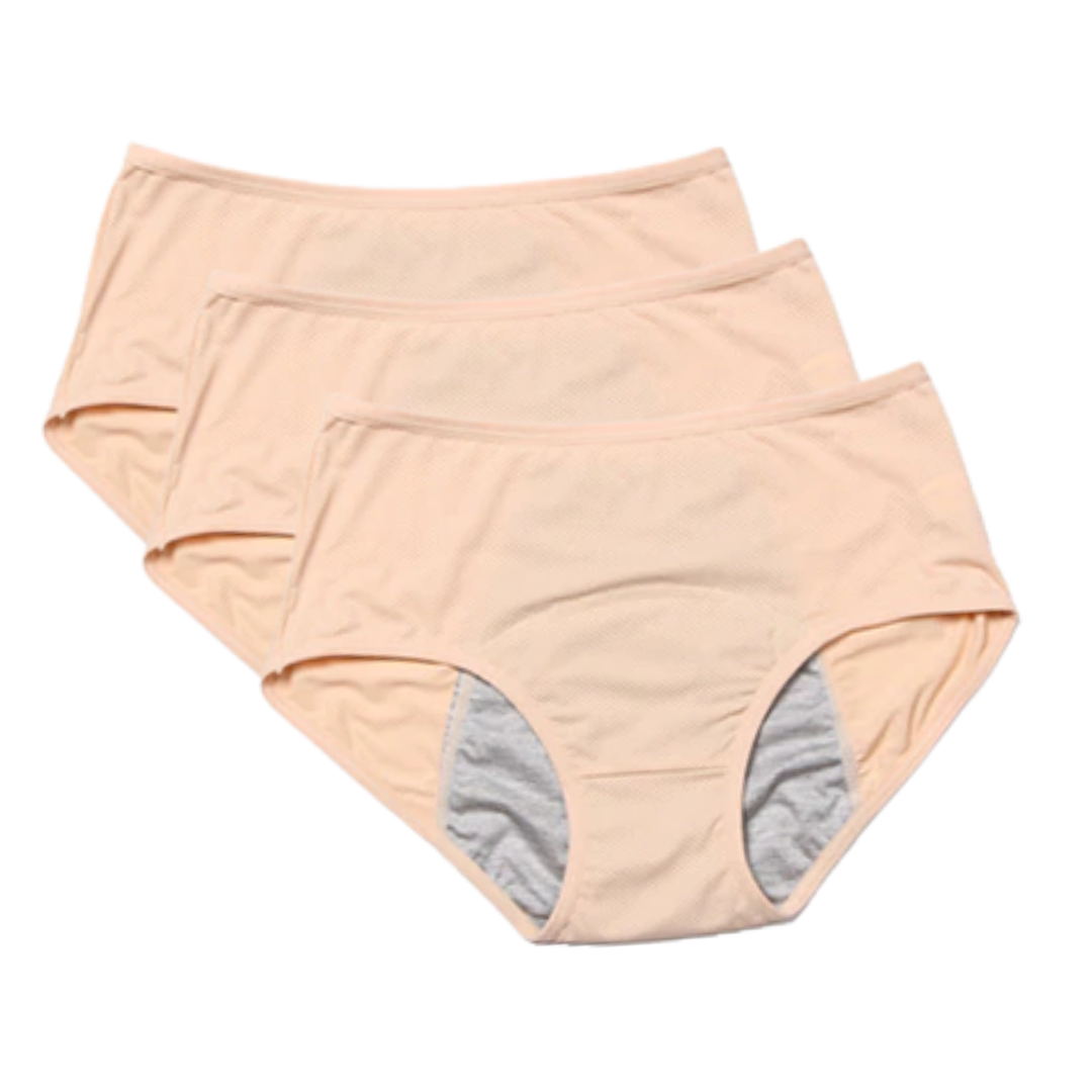 Calcinha Antivazamento Para Incontinência Urinária Confort -Kit Promocional 3 unidades